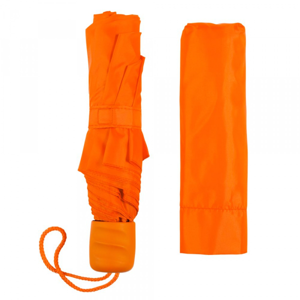 Зонт складной Basic, оранжевый - купить оптом