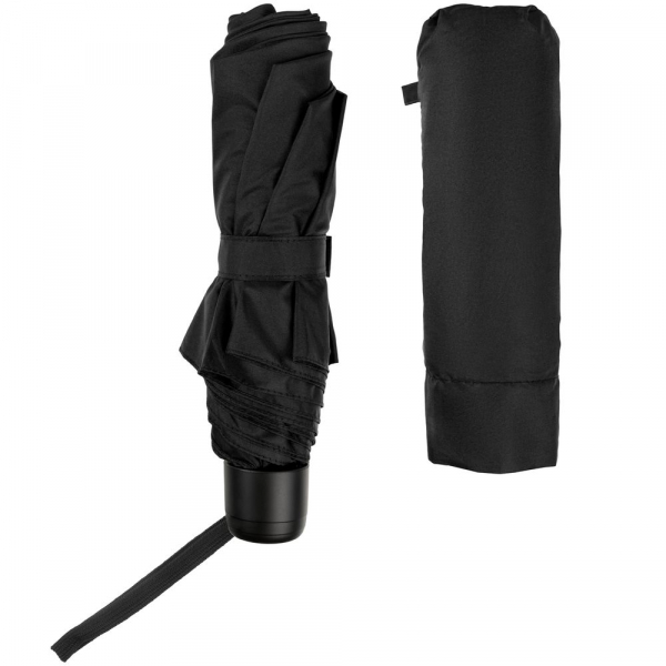 Зонт складной Hit Mini ver.2, черный - купить оптом