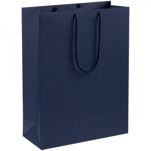 Пакет бумажный Porta XL, темно-синий - купить оптом