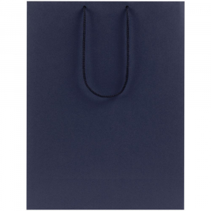 Пакет бумажный Porta XL, темно-синий - купить оптом