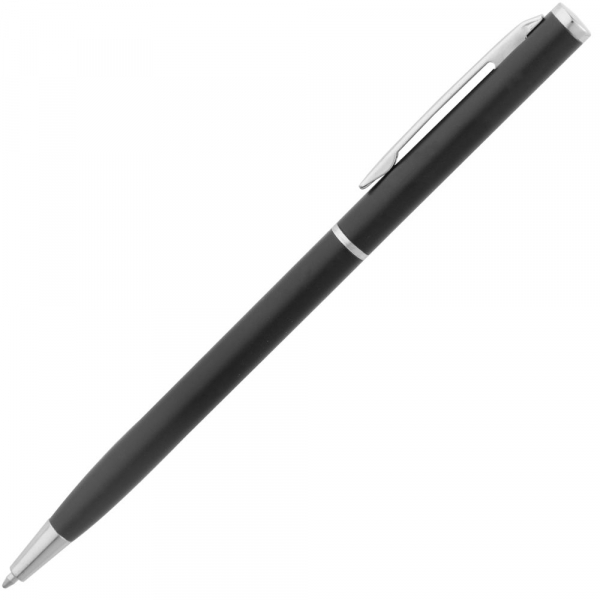 Ежедневник Magnet Chrome с ручкой, серый с черным - купить оптом
