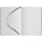 Ежедневник Magnet Chrome с ручкой, серый с белым, фото 4
