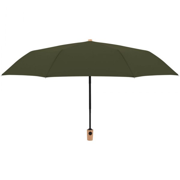 Зонт складной Nature Magic, зеленый - купить оптом