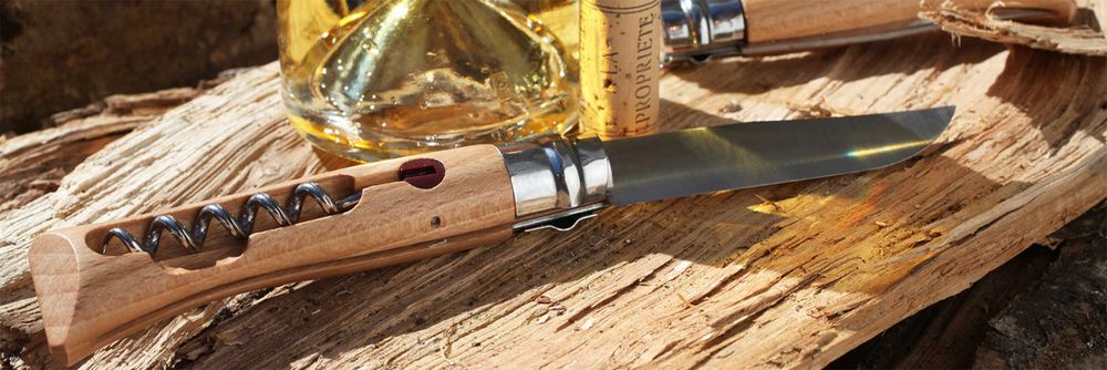 Нож Opinel No 10 со штопором, бук - купить оптом