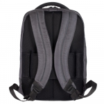 Рюкзак для ноутбука Qibyte Laptop Backpack, темно-серый с черными вставками, фото 3