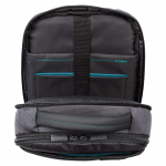 Рюкзак для ноутбука Qibyte Laptop Backpack, темно-серый с черными вставками, фото 5