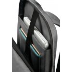 Рюкзак для ноутбука Qibyte Laptop Backpack, темно-серый с черными вставками, фото 7