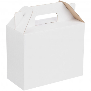 Коробка In Case S, ver.2, белая с крафтовым оборотом - купить оптом
