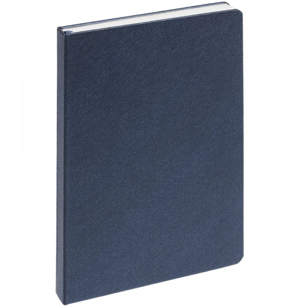 Ежедневник Saffian, недатированный, синий, с белой бумагой - купить оптом