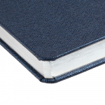 Ежедневник Saffian, недатированный, синий, с белой бумагой, фото 4