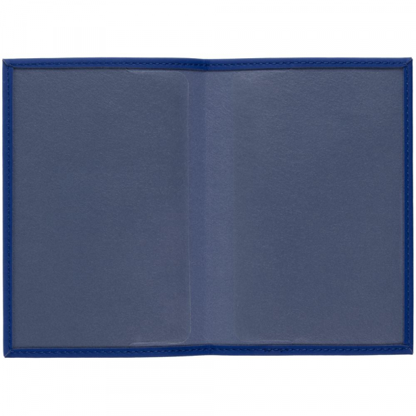 Обложка для паспорта Shall, синяя - купить оптом