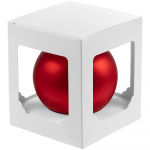 Елочный шар Gala Matt в коробке, 10 см, красный, фото 2