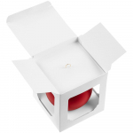 Елочный шар Gala Matt в коробке, 10 см, красный, фото 3