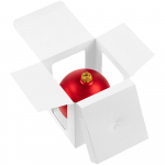 Елочный шар Gala Matt в коробке, 10 см, красный, фото 4