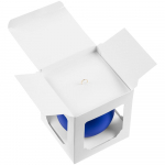 Елочный шар Gala Matt в коробке, 10 см, синий, фото 3