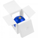 Елочный шар Gala Matt в коробке, 10 см, синий, фото 4