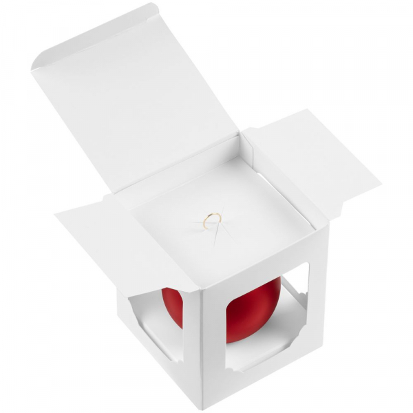 Елочный шар Gala Matt в коробке, 6 см, красный - купить оптом