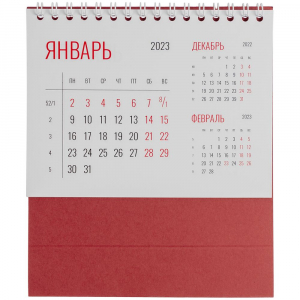 Календарь настольный Datio, красный - купить оптом