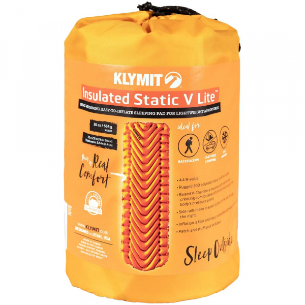 Надувной коврик Insulated Static V Lite, оранжевый - купить оптом