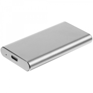 Портативный внешний диск SSD Uniscend Drop, 256 Гб, серебристый - купить оптом