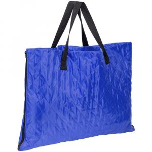 Плед-сумка для пикника Interflow, синяя - купить оптом