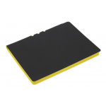 Ежедневник Flexpen Soft Touch, недатированный, черный с желтым, фото 1