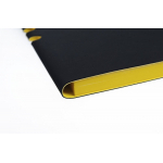 Ежедневник Flexpen Soft Touch, недатированный, черный с желтым, фото 2