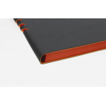 Ежедневник Flexpen Soft Touch, недатированный, черный с оранжевым, фото 2