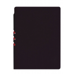 Ежедневник Flexpen Soft Touch, недатированный, черный с оранжевым - купить оптом