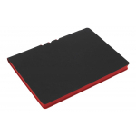 Ежедневник Flexpen Soft Touch, недатированный, черный с красным, фото 1