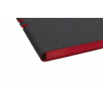 Ежедневник Flexpen Soft Touch, недатированный, черный с красным, фото 2