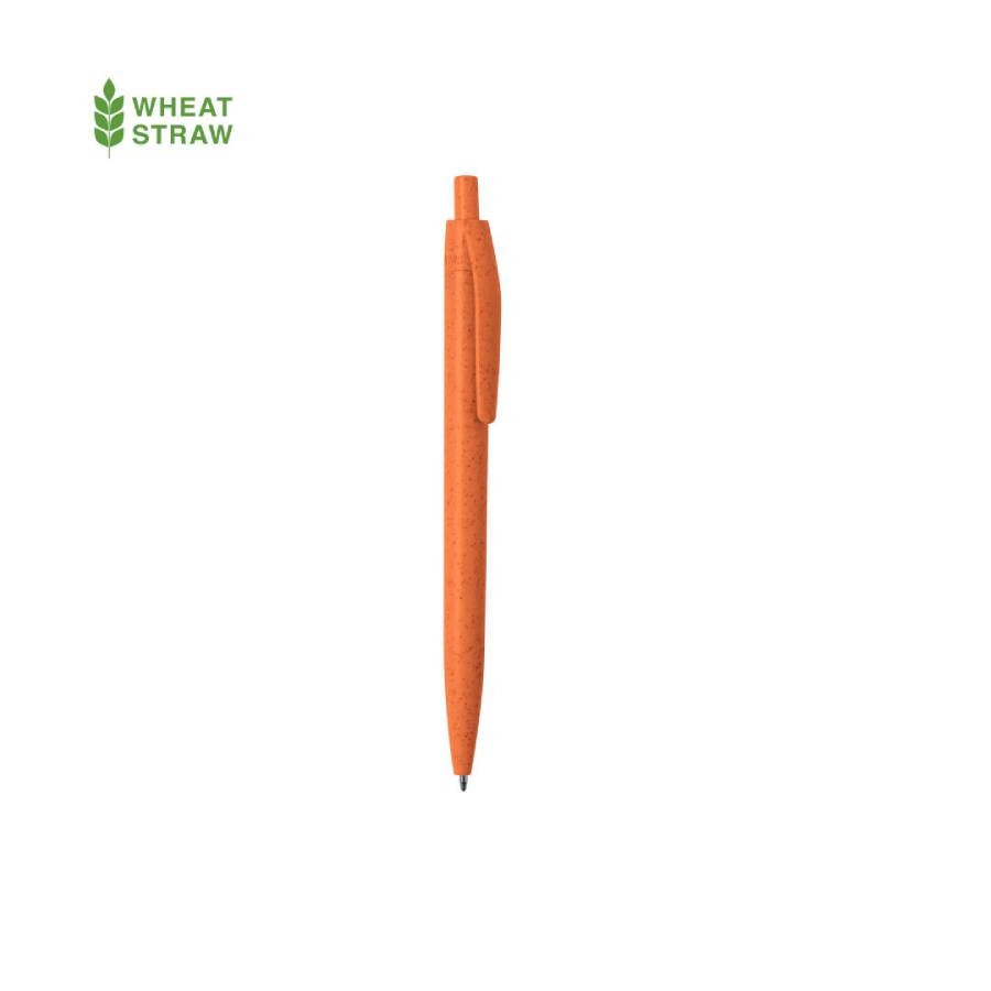 WIPPER, ручка шариковая, оранжевый, пластик с пшеничным волокном, фото 1