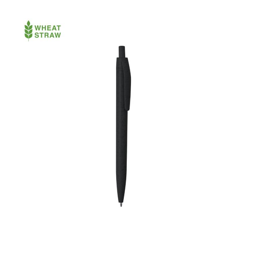 WIPPER, ручка шариковая, черный, пластик с пшеничным волокном, фото 1
