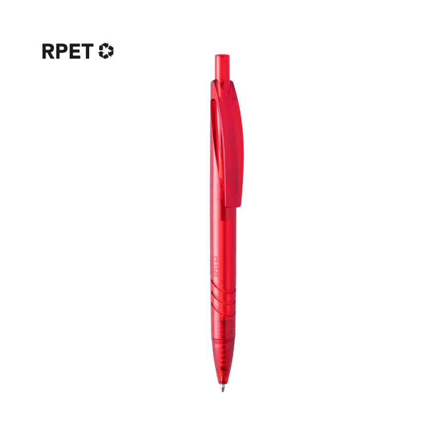Ручка шариковая ANDRIO, RPET пластик, красный, фото 1
