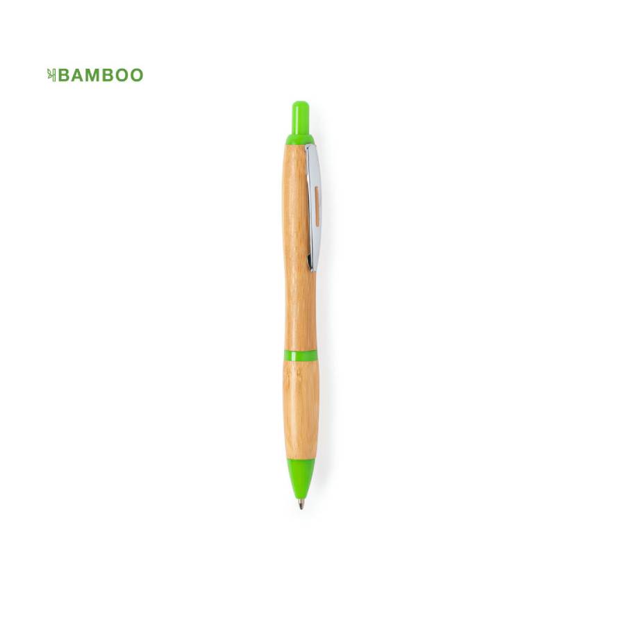 DAFEN, ручка шариковая, светло-зеленый, бамбук, пластик, металл, фото 1