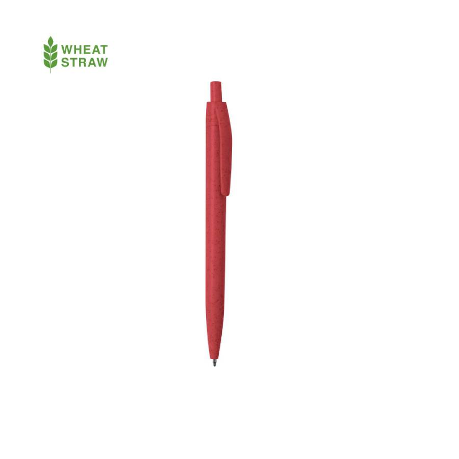 WIPPER, ручка шариковая, красный, пластик с пшеничным волокном, фото 1
