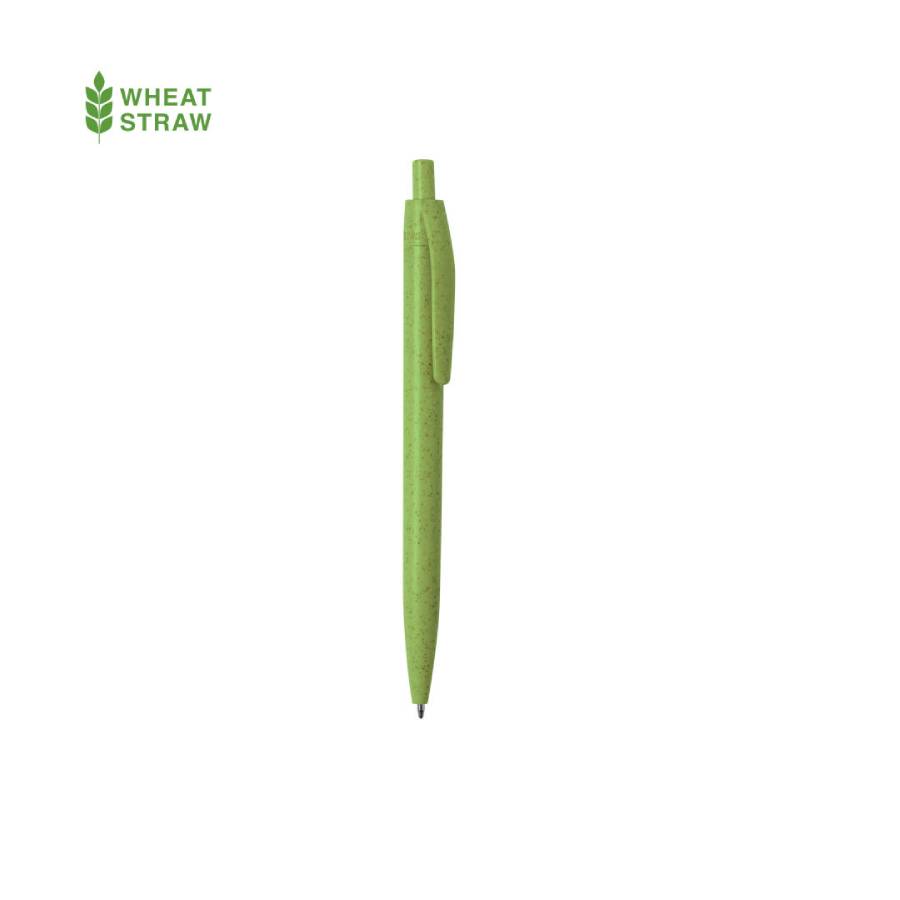 WIPPER, ручка шариковая, зеленый, пластик с пшеничным волокном, фото 1