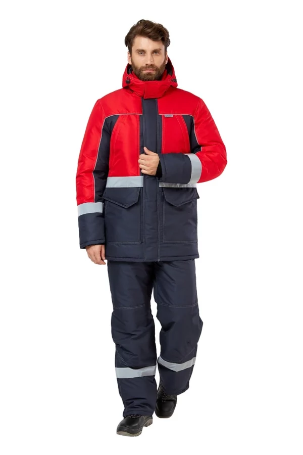Куртка рабочая мужская зимняя "Сунтар" цвет красный - купить оптом