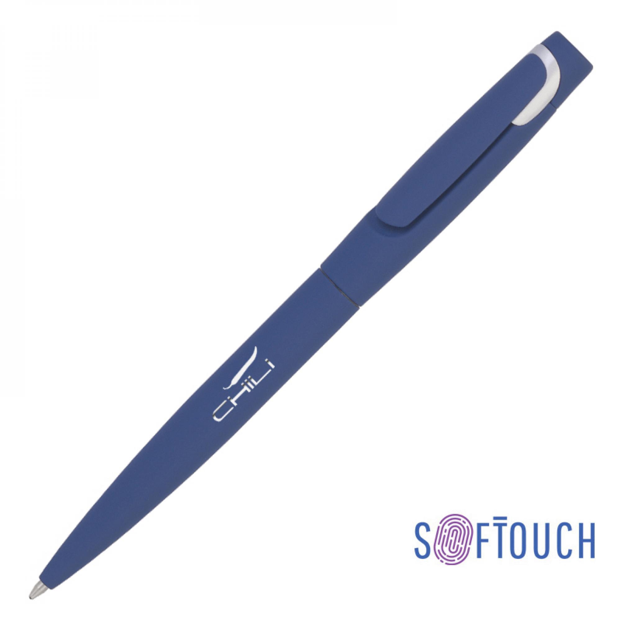 Ручка шариковая "Saturn" покрытие soft touch, цвет черный с серебристым - купить оптом
