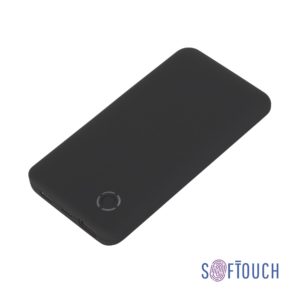 Беспроводное зарядное устройство "Fast SOFTTOUCH", 6000 mAh, цвет черный - купить оптом