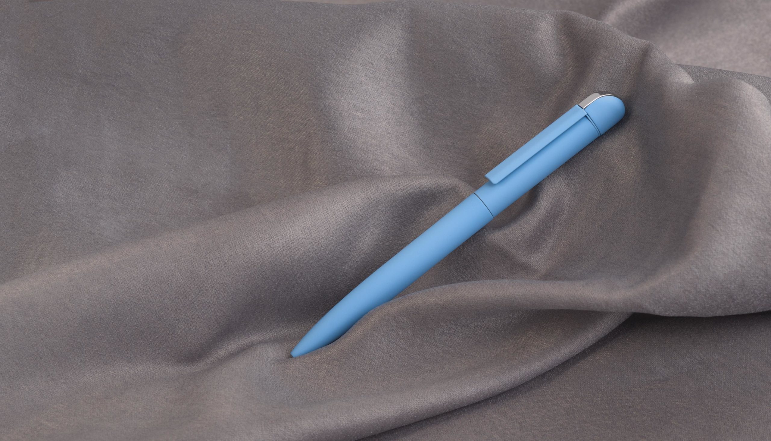 Ручка шариковая "Jupiter", покрытие soft touch, цвет голубой, фото 1
