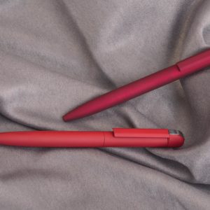 Ручка шариковая "Jupiter", покрытие soft touch, цвет красный - купить оптом
