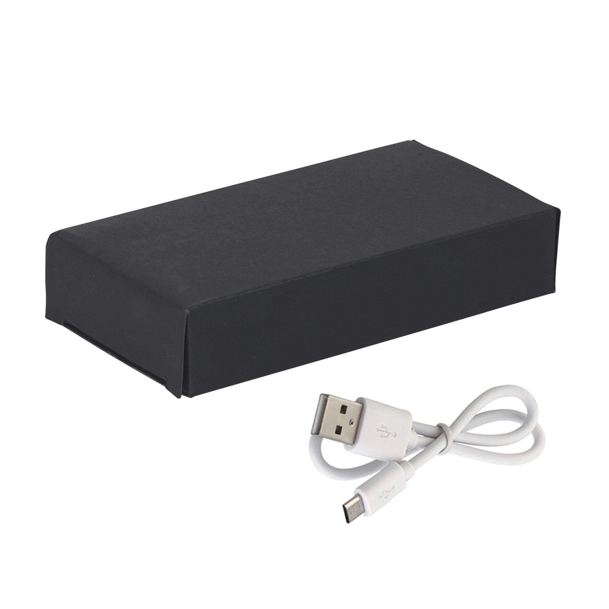Зарядное устройство "Olo", 8000 mAh, шильд в покрытии soft touch, цвет черный, фото 4