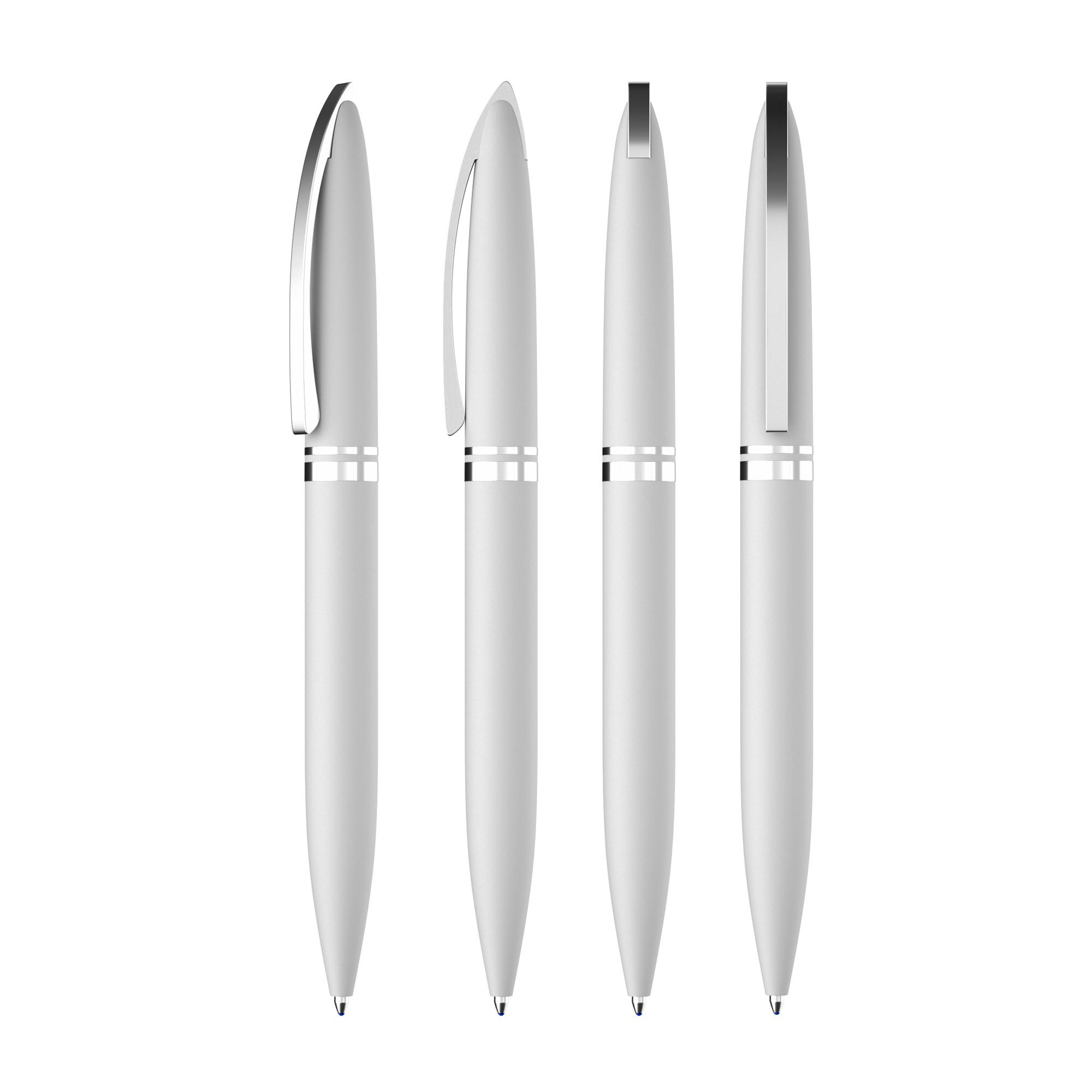 Ручка шариковая "Rocket", покрытие soft touch, цвет белый, фото 2