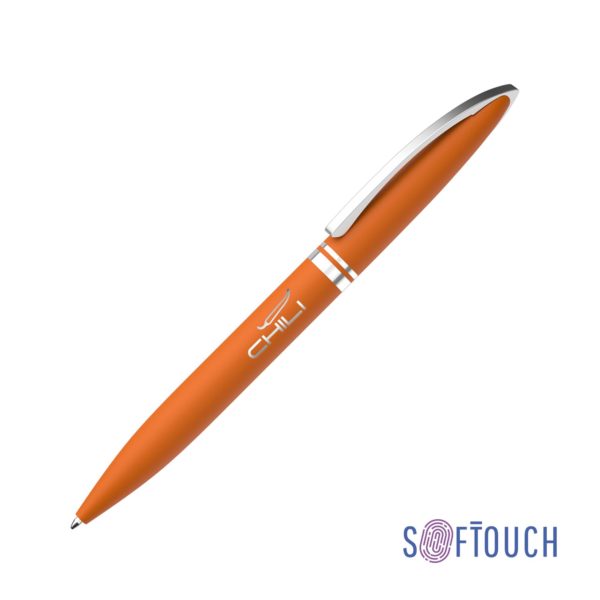 Ручка шариковая "Rocket", покрытие soft touch, цвет оранжевый - купить оптом