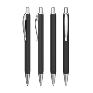 Ручка шариковая "Stanley", покрытие soft touch, цвет черный - купить оптом