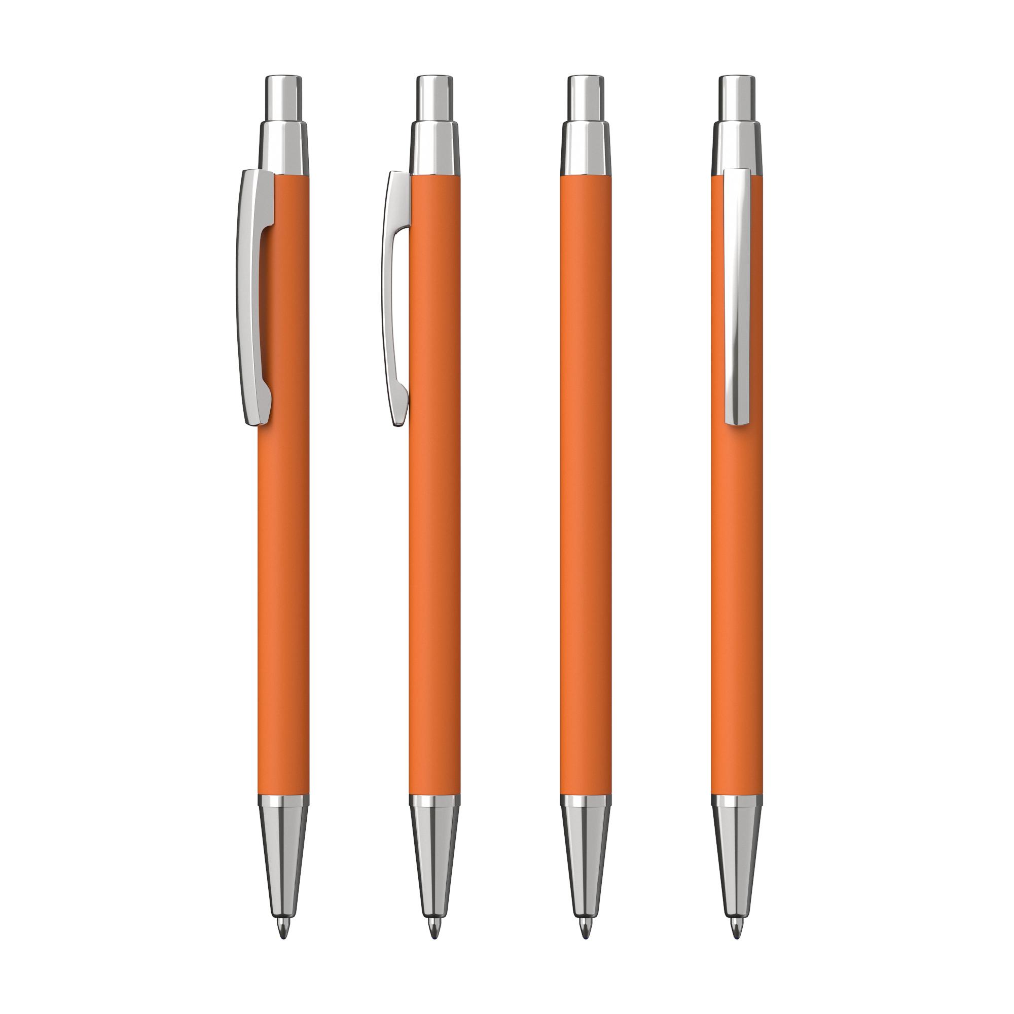 Ручка шариковая "Ray", покрытие soft touch, цвет оранжевый, фото 2