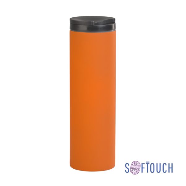Термостакан "Брайтон" 500 мл, покрытие soft touch, цвет оранжевый - купить оптом