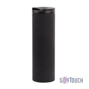 Термостакан "Брайтон" 500 мл, покрытие soft touch, цвет черный - купить оптом