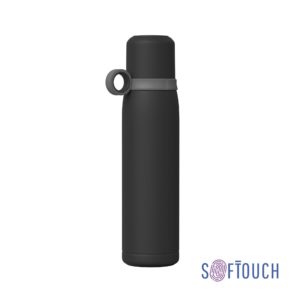 Термос "Урал" 600 мл, покрытие soft touch, цвет черный - купить оптом